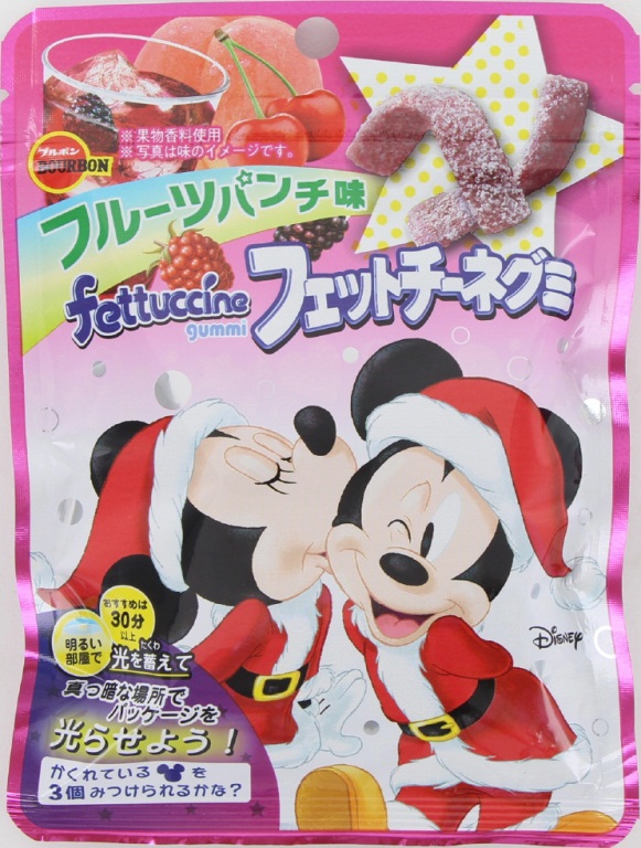 ブルボン　フェットチーネグミXmas　フルーツパンチ味